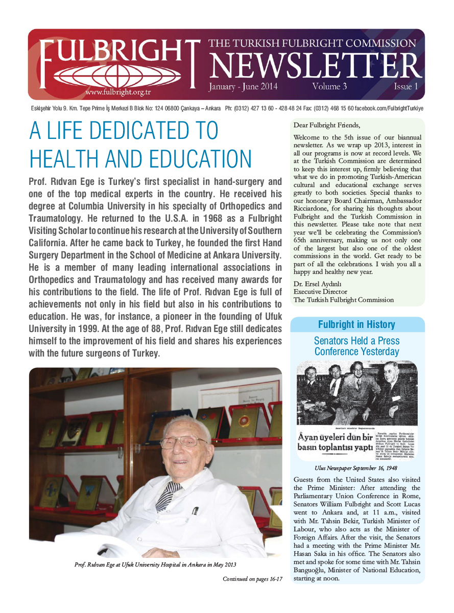 Newsletter Ocak - Haziran 2014
